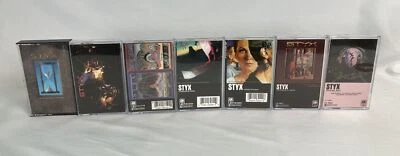 Cassette Tape Lot 7 STYX Paradise Cornerstone Illusion Crystal Eight Kilroy Edge - Image 1 of 4