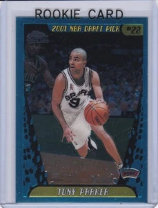 TONY PARKER ROOKIE CARD San Antonio Spurs 2001 TOPPS CHROME $$ BASKETBALL RC! - Picture 1 of 2