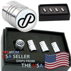 ENKEI RPF01 Logo Valve Stem Caps Car Chrome Tires Kit Emblem Wheels Race USA - Bild 1 von 3