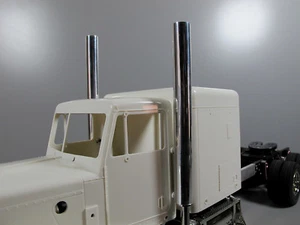 Aluminum L&R Exhaust Pipe Stack Adapter Tamiya 1/14 King Hauler Globeliner - Picture 1 of 4