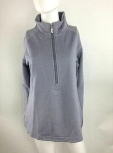 Smartwool Women Merino Sport Fleece Half Zip Pullover Gray Medium 19256-545 - Picture 1 of 11