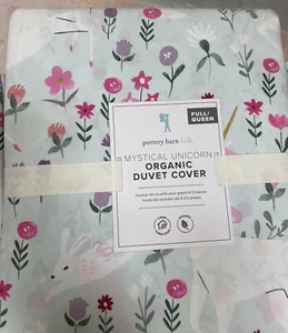 Neu POTTERY BARN KIDS Mystisches Einhorn FULL/QUEEN nur Bettbezug - Bild 1 von 5