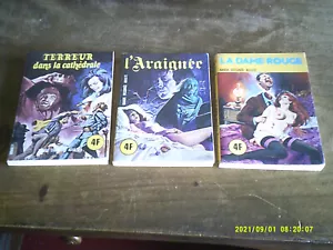 CURIOSA ELVIFRANCE 3 SERIE JAUNE N 22 23 31 L ARAIGNEE LA DAME ROUGE - Imagen 1 de 6