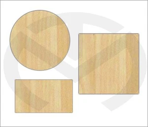 Unfinished Wood Simple Shapes Laser Cutout, Ready to Paint, Circle, Square, Rect - Picture 1 of 1