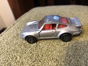 Matchbox Superfast No. 3 Porsche Turbo Made in England 1978 Lesney Silver Red - Picture 1 of 6