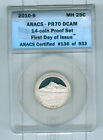 2010 10 S Washington Quarter Mount Hood First Day Issue Anacs Graded Pr70dcam
