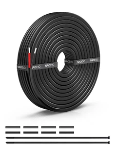18 Gauge Wire 2 Conductor Electrical Wire, 18 AWG Stranded PVC Cord, 12V Low Vol - Picture 1 of 12