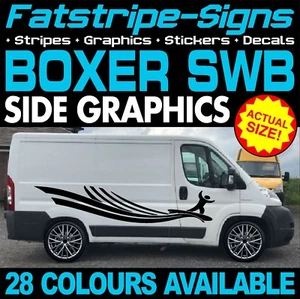 passend für Peugeot Boxer SWB L1 Grafik Aufkleber Streifen Decals Campervan Wohnmobil - Bild 1 von 2