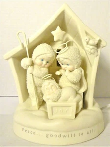 Dept 56 Snowbabies Peace & Goodwill To All Lighted Nativity w/ Orig. Box - Picture 1 of 3