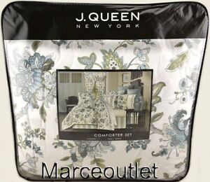 J. Queen New York Rosanna QUEEN Comforter, Shams & Skirt Set Teal