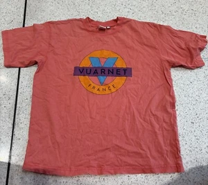 Vaurnet France X Hyba Classic Logo T Shirt, Men’s Large Peach Pink, Athleisure  - Picture 1 of 6