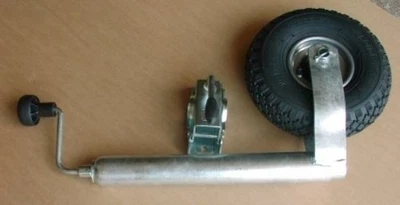 Zubehör Anhänger Stützrad luftbereift Klemmhalter Set 10 Luftrad mit Halter - Bild 1 von 3