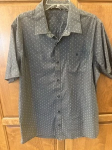 Travis Mathew Men’s Short Sleeve Button Up Shirt Size Xl Gray - Picture 1 of 6