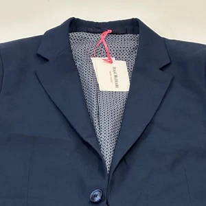 Isaac Mizrahi New York Damen Blazer Navy Gefüttert Wollmischung Tailored, Gr. 16 - Bild 1 von 5