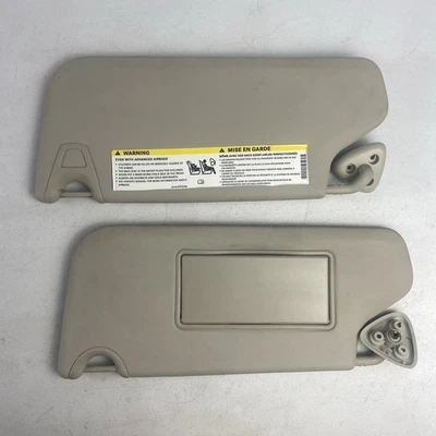 2011-2020 Dodge Journey Sun Visor Pair Set Driver/Passenger RH LH Side Gray OEM - Image 1 of 4