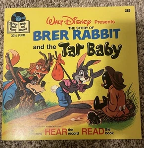 Brer Rabbit And The Tar Baby Disney 33 1/3 Record Book Read Along Disney Vintage - Picture 1 of 4