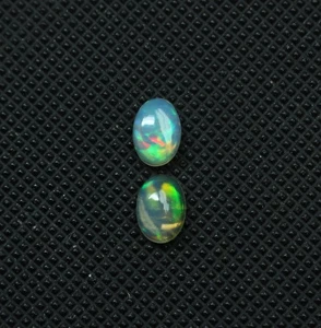 Opal Oval Cabochon Gemstone Natural Ethiopian Opal Loose Round Cabochon 7X5MM - Picture 1 of 6