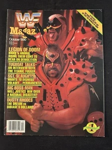 Revista WWF WWE octubre 1990 Legion of Doom Road Warriors Hogan Sgt con funda - Imagen 1 de 9