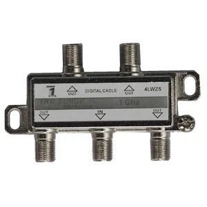 POWER FIRST 4LWZ5 Cable Splitter,4-Way,F-Type,1 GHz 4LWZ5 - Picture 1 of 1