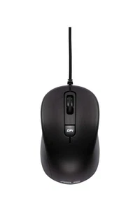 ASUS MU101C Wired Blue Ray Silent Mouse (Ambidextrous, 3200 dpi, Quiet) Black - Bild 1 von 2