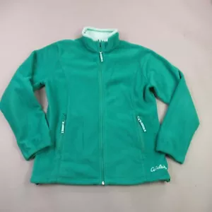 Cabela's Jacket Womens Small Long Sleeve Outdoor Green Fleece Zip - Picture 1 of 13