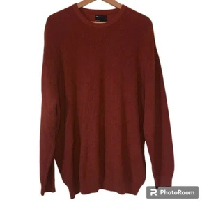 ASOS Design Crew Neck Sweater Cable Knit Pullover Rustic Red Size Small - Picture 1 of 10