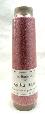 Go Handmade Glitter Deluxe 100% Poliéster en Rosa Polvorienta "Nuevo" Foto 1 de 4