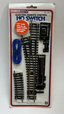 Life-Like HO 1:87 Scale Switch Electric Remote Control  No. 8605 Left Hand New - Image 1 of 4