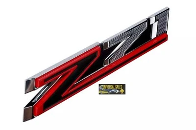 Z71 OEM GENUINE EMBLEM BADGE LOGO GRILLE SILVERADO 2019-2024 NEW RED 84319918 - Image 1 of 4
