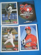 ANTHONY SWARZAK + HOMER BAILEY - 2005 Midwest League prospects  set