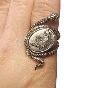Iron meteorite Ring ,Gift, anniversary gift, meteor, Meteorite Ring,Adjusta K24 - Picture 1 of 5
