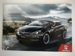VAUXHALL CASCADA Convertible 1.4i 1.6i 2.0 CDT-i SE Elite Brochure 2017 for 2018 - Picture 1 of 1