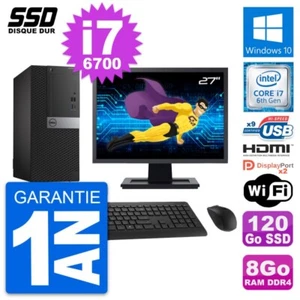 PC tour DELL 7050 Bildschirm 27 " Intel i7-6700 RAM 8Go SSD 120Go HDMI Windows - Bild 1 von 8