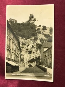 1941 GRAZ Schlossbergsteig-Stmpl. Stadt der Volkserhebung-Swastika-DR-PK-11 - Picture 1 of 2