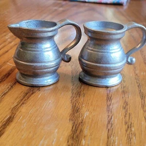 Juego de crema de azúcar de peltre Wilton RWP de colección taberna miniatura servicio servidumbre - Imagen 1 de 8