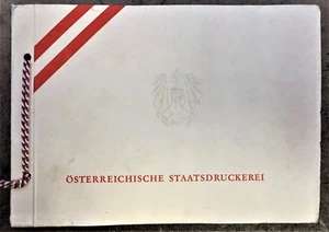 OSTERREICHISCHE STAATSDRUCKEREI SAMPLE STAMP BOOK 12 DIFFERENT NATIONS of 1950's - Picture 1 of 10