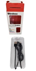 Just Wireless 6 ft Micro USB Cable Black- Samsung, LG, HTC, Others- New Open Box - Picture 1 of 7