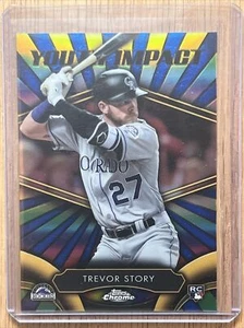Topps Chrome Youth Impact Trevor Story 2016 #YI-10 Colorado Rockies - Imagen 1 de 2
