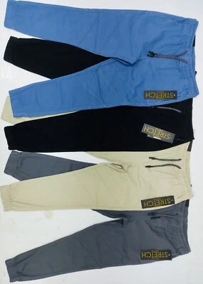 Pantalones de sarga elástica para niños Foto 1 de 4