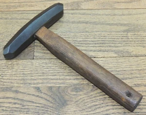 UNUSUAL 1+ lb. HAND FORGED HEXAGONAL HAMMER-ANTIQUE BLACKSMITH MADE TOOL - Picture 1 of 4