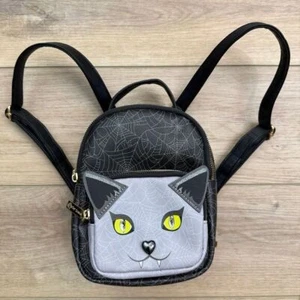 Betsey Johnson Vampir Katze Mini Rucksack Spinnennetz Gothic Halloween Handtasche Tasche - Bild 1 von 12