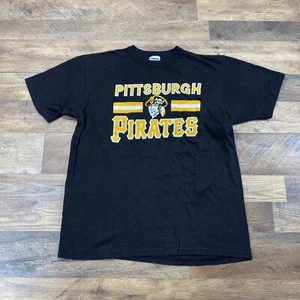 VTG  PITTSBURGH PIRATES BUCCOS BUCS STARTER LOGO MLB T-shirt Men's Large 42-44 - Picture 1 of 8