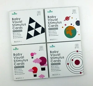 Baby Visual Stimulus Cards Complete Set of (4) Packs of 20 Cards in Each Pack - Picture 1 of 6