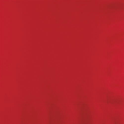 红色3层晚餐纸餐巾纸25包餐具装饰派对用品 — 第 1/1 张图片