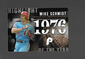 Phillies HOF Mike Schmidt, Topps, Highlight of the Year - Picture 1 of 2