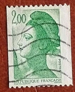 France Timbre Roulette N°2487 Type Liberté de Delacroix / Oblitéré / 1987 - Imagen 1 de 1