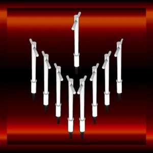 Chrome 5 Inch Valve Cover T Handle Set Of 8 Fits Small Block Chevy 327 350 383  - Picture 1 of 1