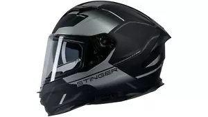Motorradhelm Integralhelm Spec-X Stinger Gr. S (55/56) schwarz silber #SPX1/S - Bild 1 von 7