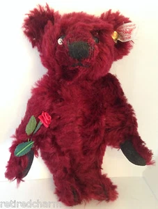 ❤️Steiff MINI GOTA DE ROCÍO ROSA 🙂 666384 MOHAIR 6" 16 cm Usado en excelente estado ~ Precioso❤️ - Imagen 1 de 4