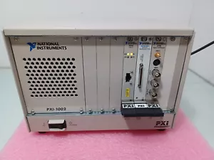 National Instruments PXI-1002 Gehäuse mit 4 Steckplätzen und 8330, PXI-6221 & 5102 *WIE BESEHEN* - Bild 1 von 3